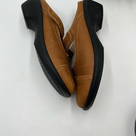 Spenco Women's 10 Brown Leather Rachel Orthotic Support Clogs Hook & Loop Strap - Picture 9 of 16